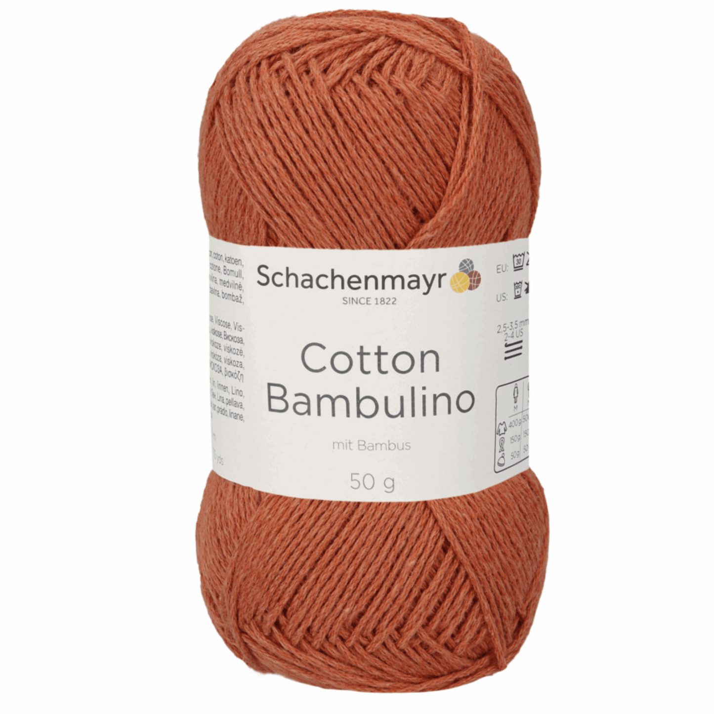 Schachenmayr Cotton Bambulino 50g, 90403, Farbe Terracotta 12