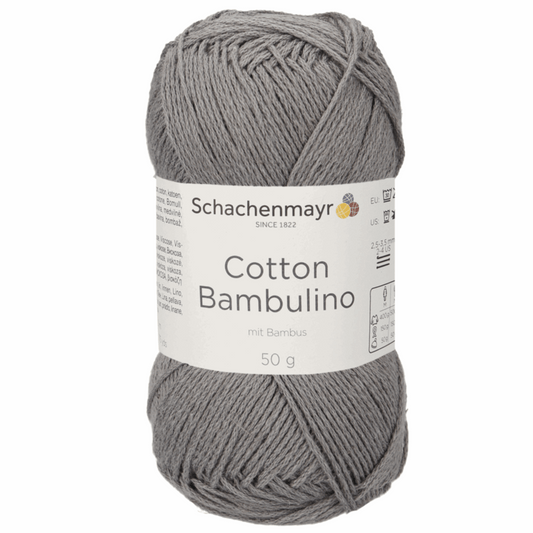 Schachenmayr Cotton Bambulino 50g, 90403, Farbe Grau 90