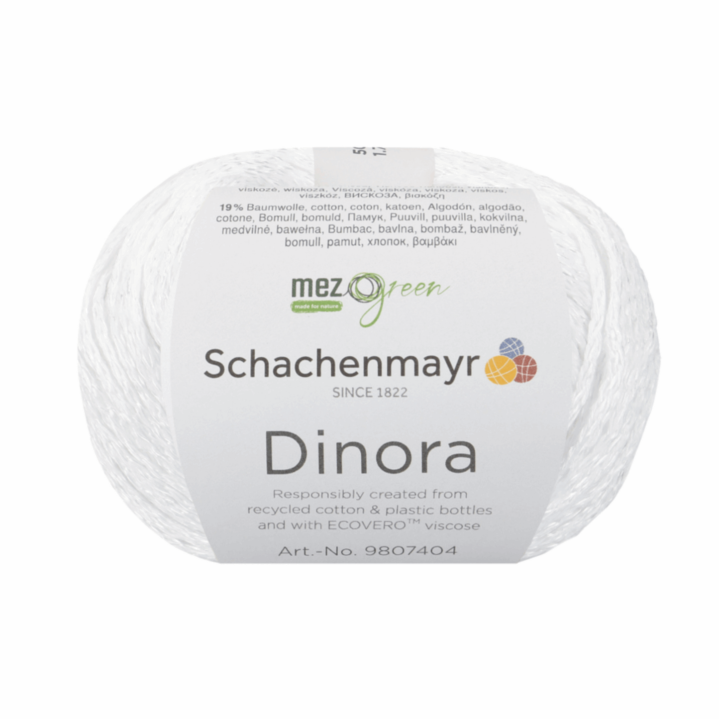 Schachenmayr Dinora 50g, 90404, Farbe Weiss 1