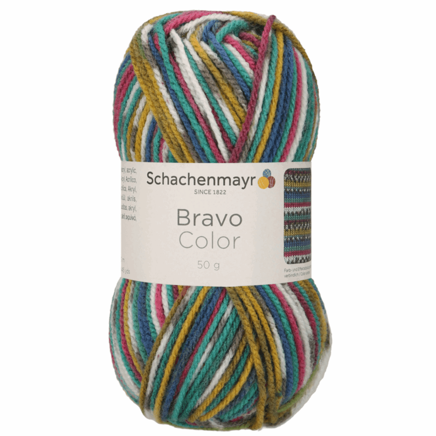 Schachenmayr Bravo Color 50g, 90421, Farbe Jeans Jacquard 2084