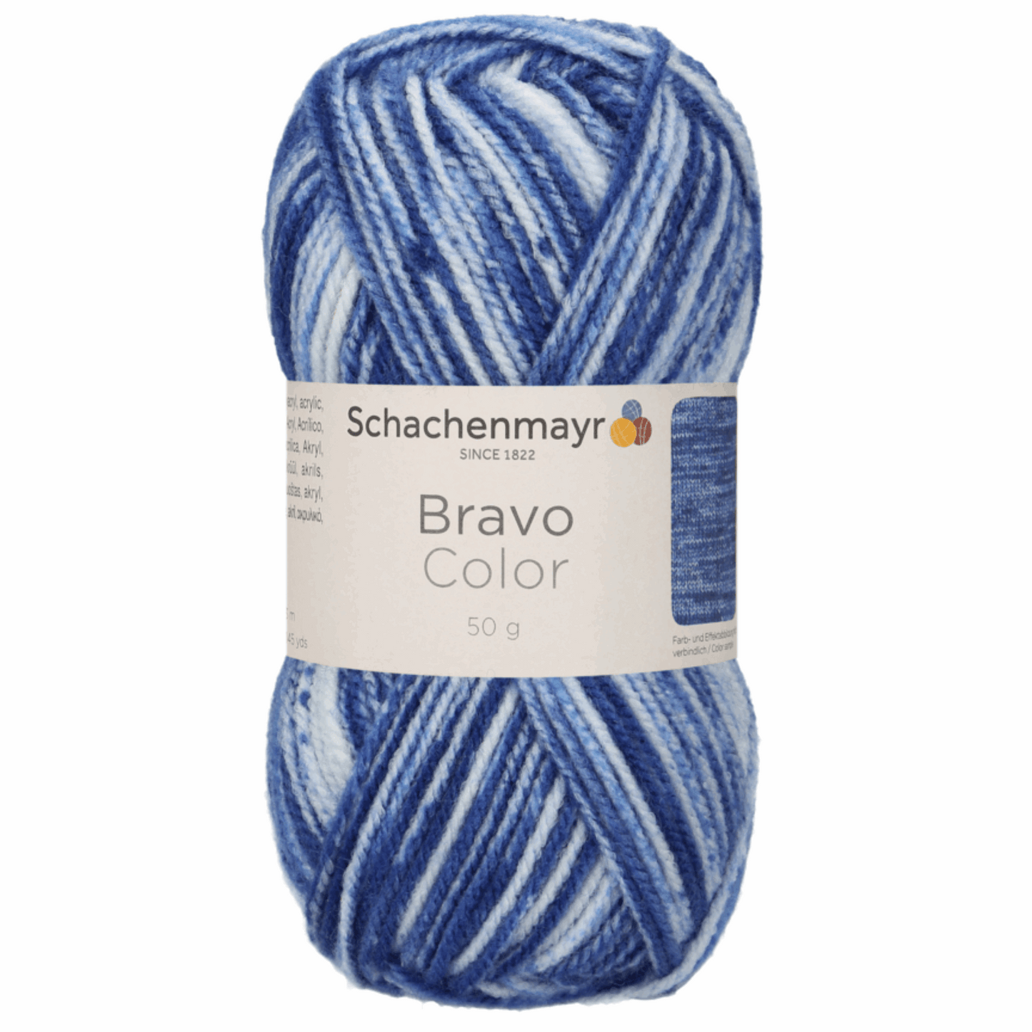 Schachenmayr Bravo Color 50g, 90421, Farbe Royal Denim 2113
