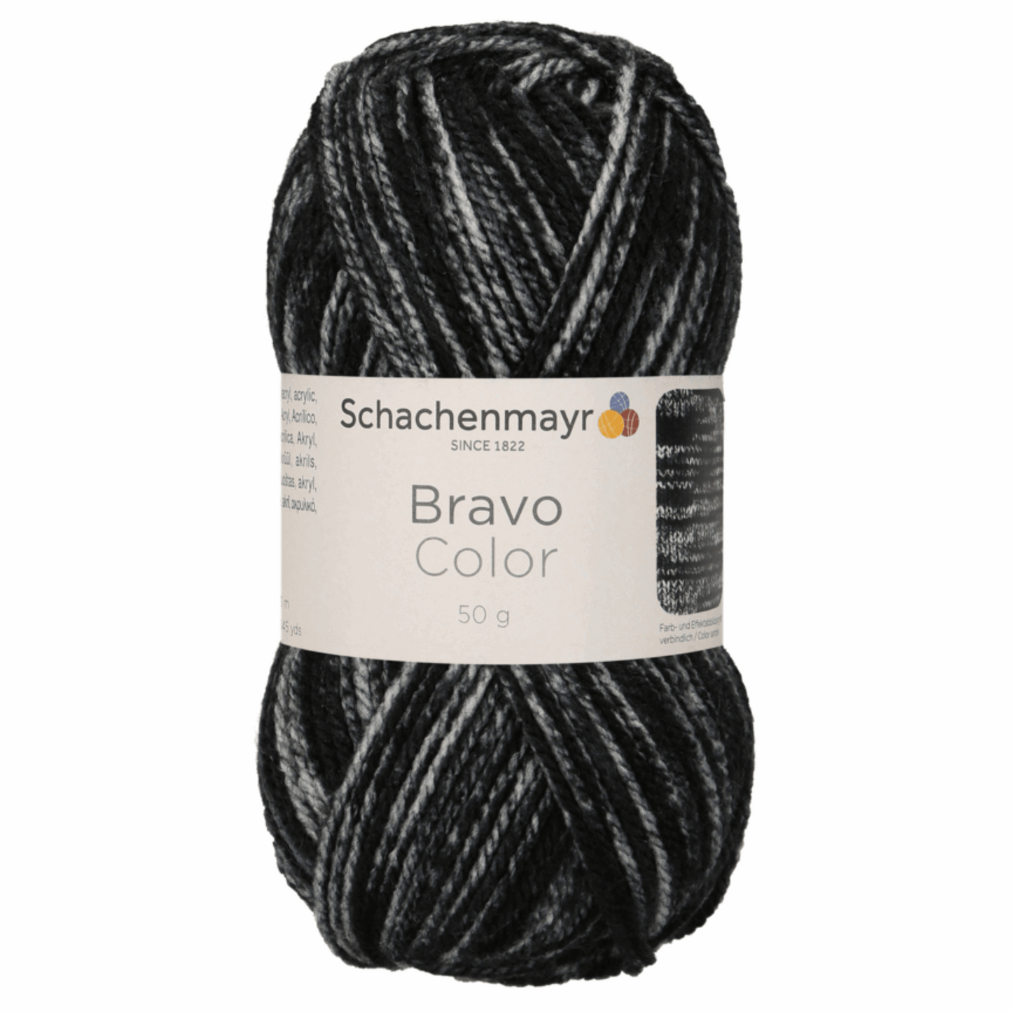 Schachenmayr Bravo Color 50g, 90421, Farbe Graphit Denim 2114