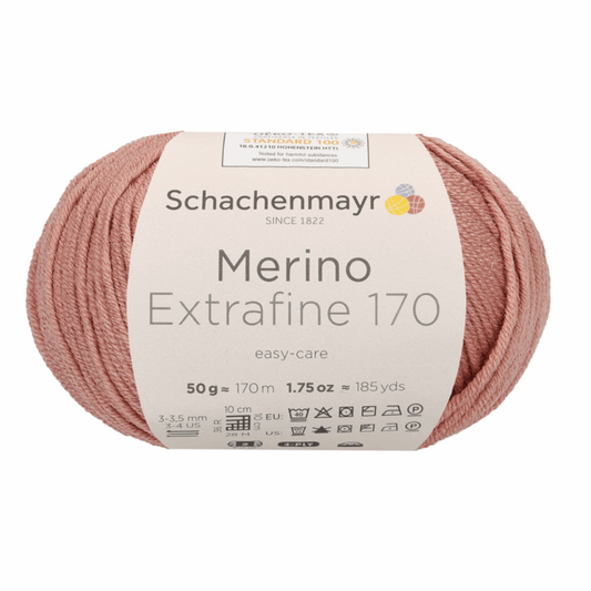 Schachenmayr Merino Extrafine 170 50g, 90551, Farbe Pose Pink 29