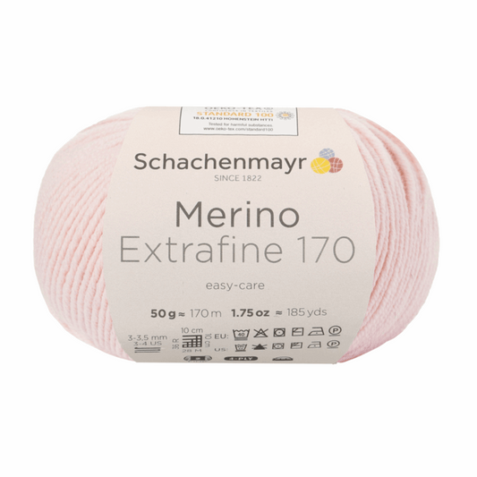 Schachenmayr Merino Extrafine 170 50g, 90551, color powder pink 35