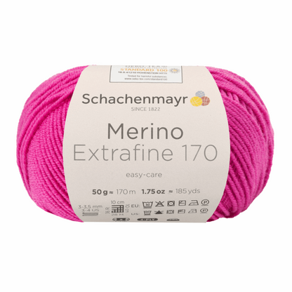 Schachenmayr Merino Extrafine 170 50g, 90551, color pink 37