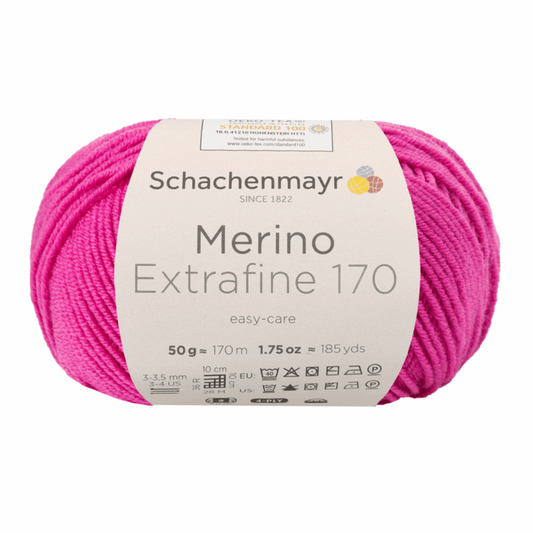 Schachenmayr Merino Extrafine 170 50g, 90551, Farbe Pink 37