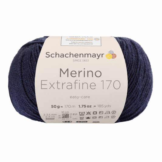 Schachenmayr Merino Extrafine 170 50g, 90551, color Marine 50