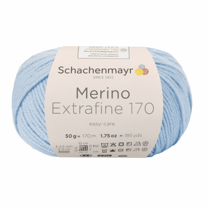 Schachenmayr Merino Extrafine 170 50g, 90551, color light blue 52