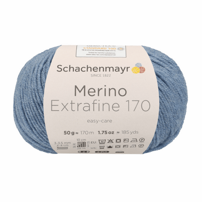 Schachenmayr Merino Extrafine 170 50g, 90551, Farbe Wolke meliert 56