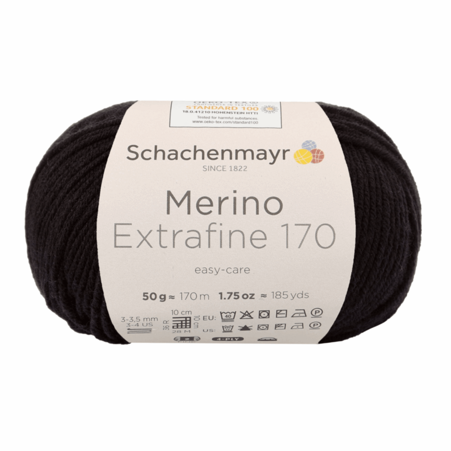 Schachenmayr Merino Extrafine 170 50g, 90551, color black 99