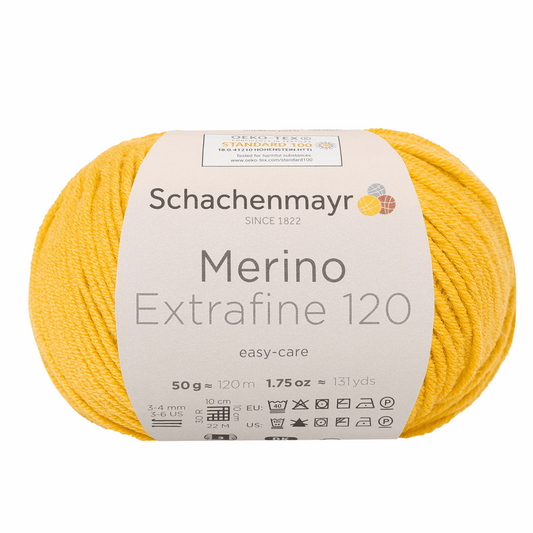 Schachenmayr Merino Extrafine 120 50g, 90552, color honey 1123