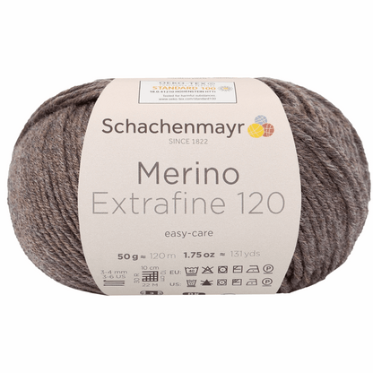 Schachenmayr Merino Extrafine 120 50g, 90552, color wood mottled 114