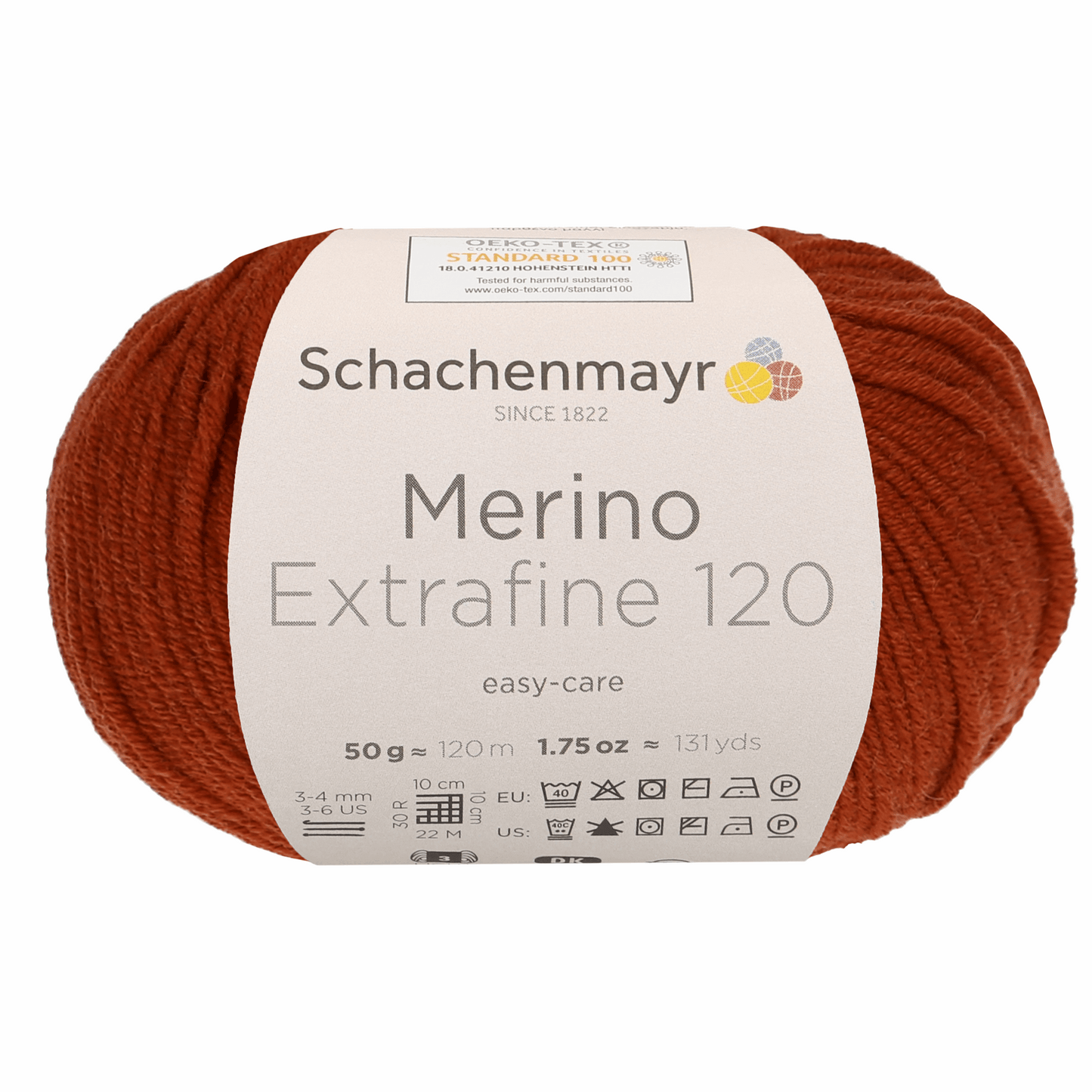 Schachenmayr Merino Extrafine 120 50g, 90552, Farbe Ziegel 115