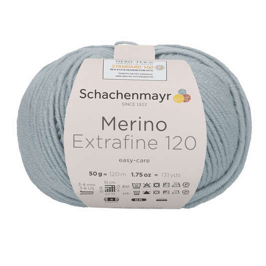 Schachenmayr Merino Extrafine 120 50g, 90552, color ice blue 1152