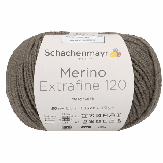 Schachenmayr Merino Extrafine 120 50g, 90552, color Taupe 116