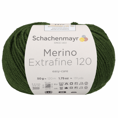 Schachenmayr Merino Extrafine 120 50g, 90552, Farbe Jungle 1170