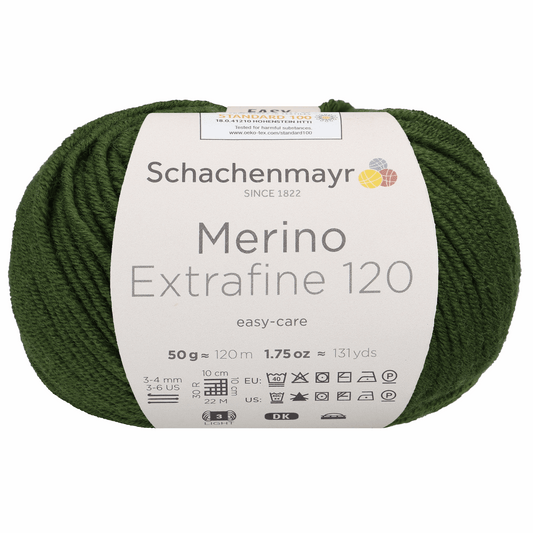 Schachenmayr Merino Extrafine 120 50g, 90552, color Jungle 1170