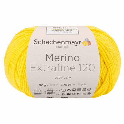 Schachenmayr Merino Extrafine 120 50g, 90552, Farbe Löwenzahn 122