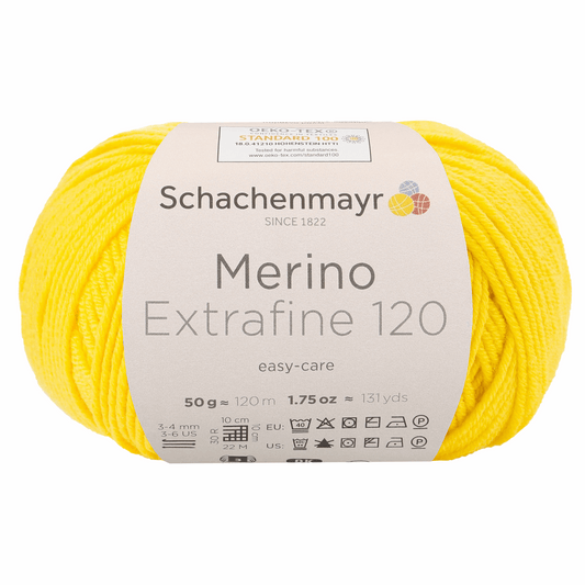 Schachenmayr Merino Extrafine 120 50g, 90552, Farbe Löwenzahn 122