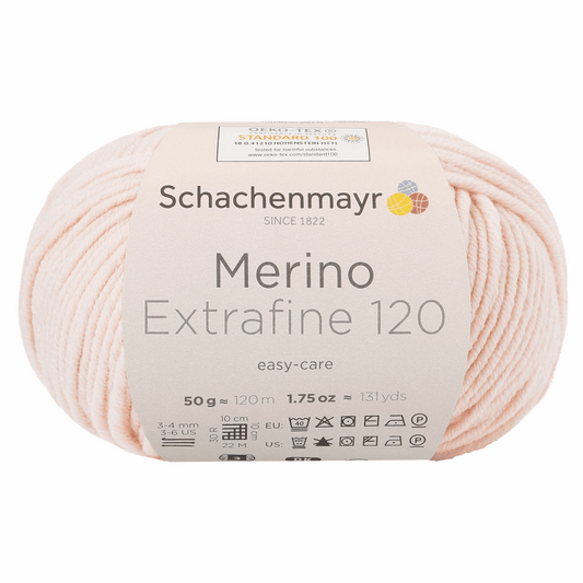 Schachenmayr Merino Extrafine 120 50g, 90552, color complexion 124