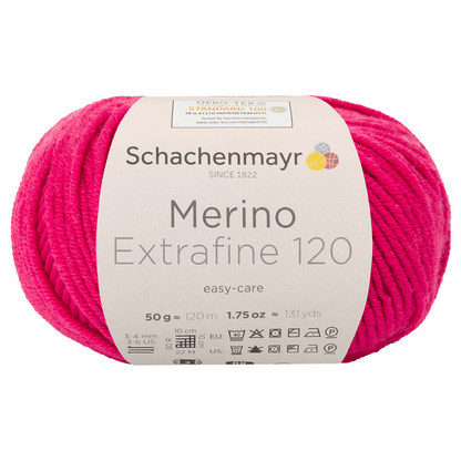 Schachenmayr Merino Extrafine 120 50g, 90552, Farbe Cyclam 138