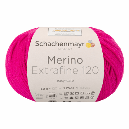 Schachenmayr Merino Extrafine 120 50g, 90552, Farbe Kardinal 140