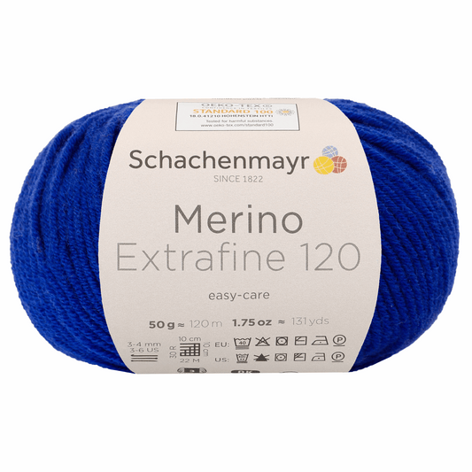 Schachenmayr Merino Extrafine 120 50g, 90552, color Gentian 153