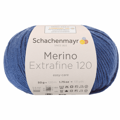 Schachenmayr Merino Extrafine 120 50g, 90552, color Navy 155