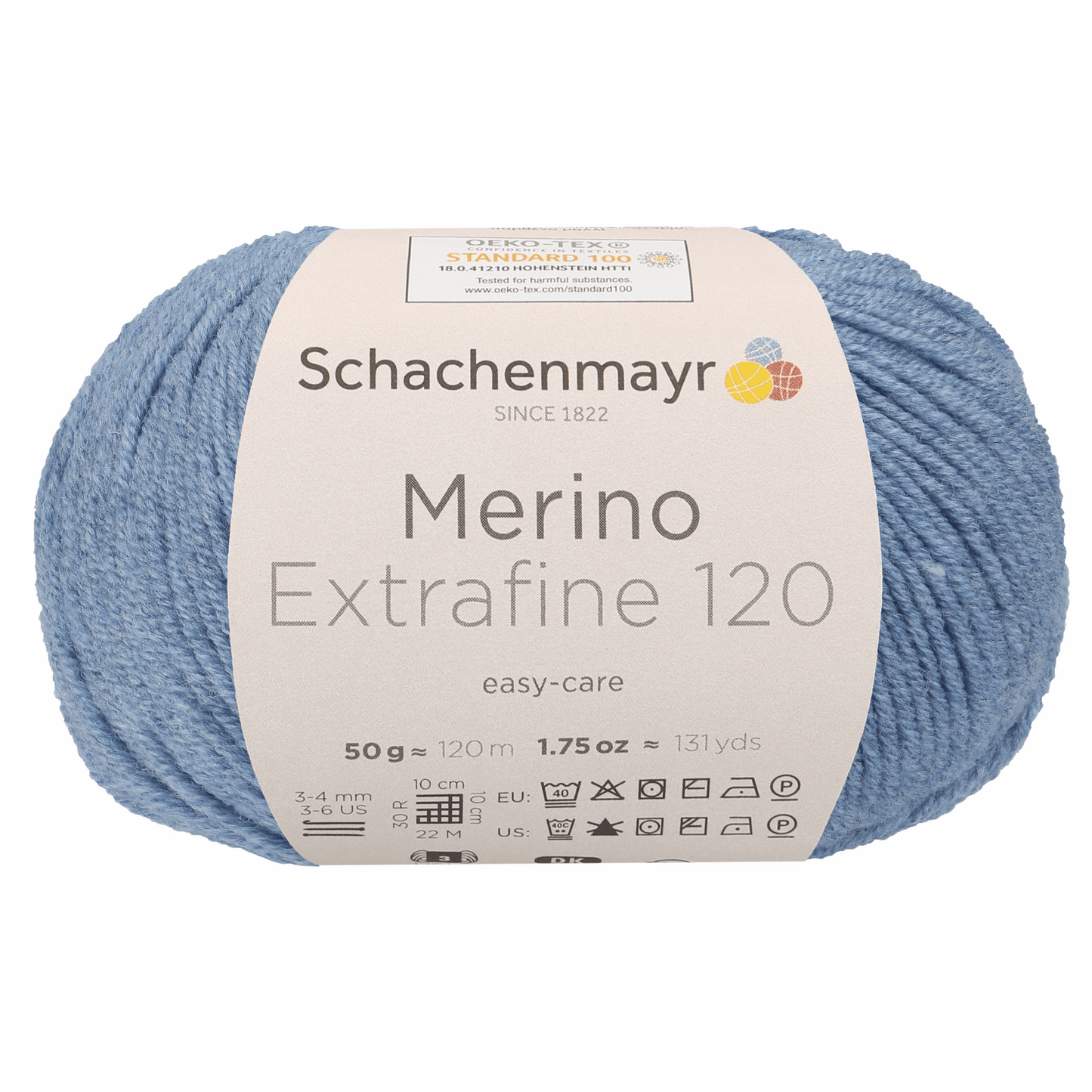Schachenmayr Merino Extrafine 120 50g, 90552, Farbe Wolke Meliert 156