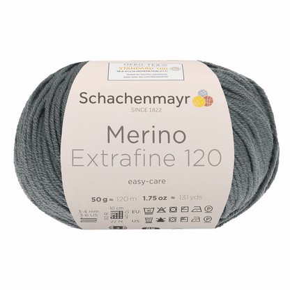 Schachenmayr Merino Extrafine 120 50g, 90552, Farbe Gobold Blau 162