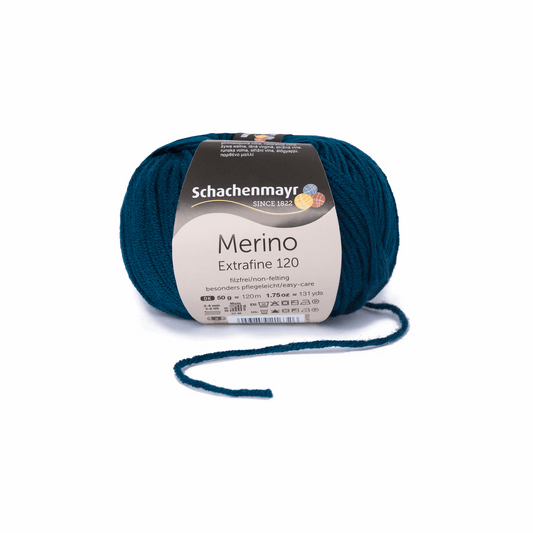 Schachenmayr Merino Extrafine 120 50g, 90552, color Teal 164