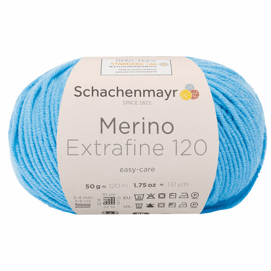 Schachenmayr Merino Extrafine 120 50g, 90552, Farbe Pool 165