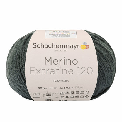 Schachenmayr Merino Extrafine 120 50g, 90552, Farbe Oliv 171