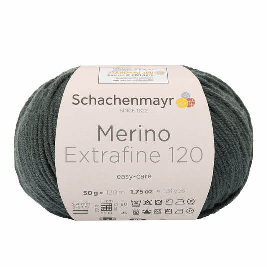 Schachenmayr Merino Extrafine 120 50g, 90552, color olive 171