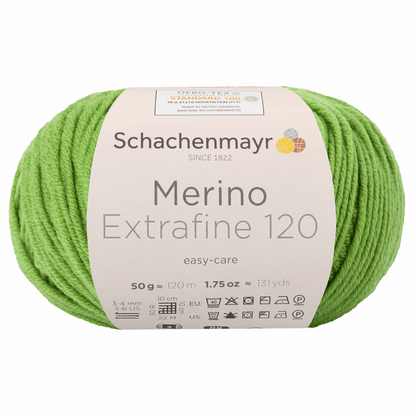 Schachenmayr Merino Extrafine 120 50g, 90552, Farbe Apfel 173