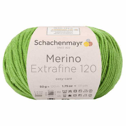 Schachenmayr Merino Extrafine 120 50g, 90552, color apple 173