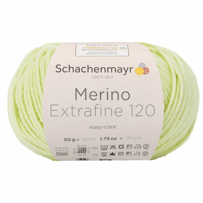 Schachenmayr Merino Extrafine 120 50g, 90552, Farbe Limone 175