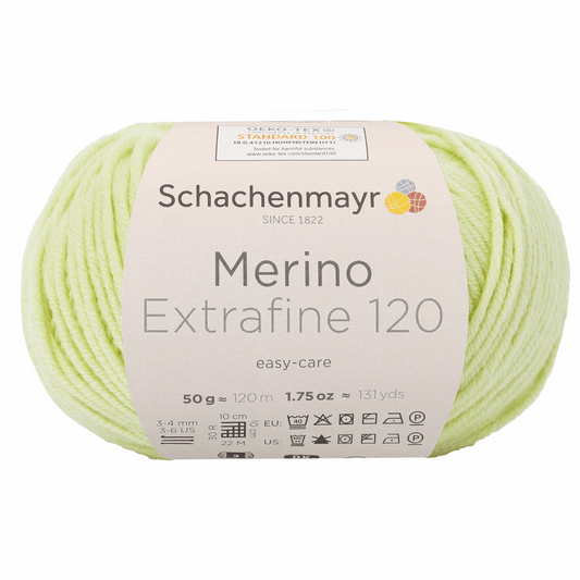 Schachenmayr Merino Extrafine 120 50g, 90552, color lime 175