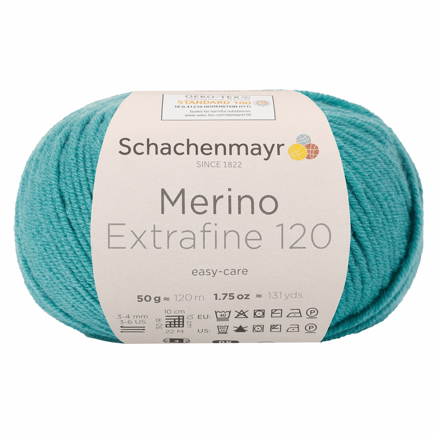 Schachenmayr Merino Extrafine 120 50g, 90552, Farbe Meergrün 176