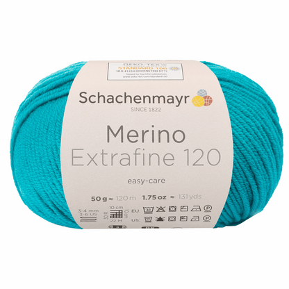 Schachenmayr Merino Extrafine 120 50g, 90552, Farbe Smaragd 177
