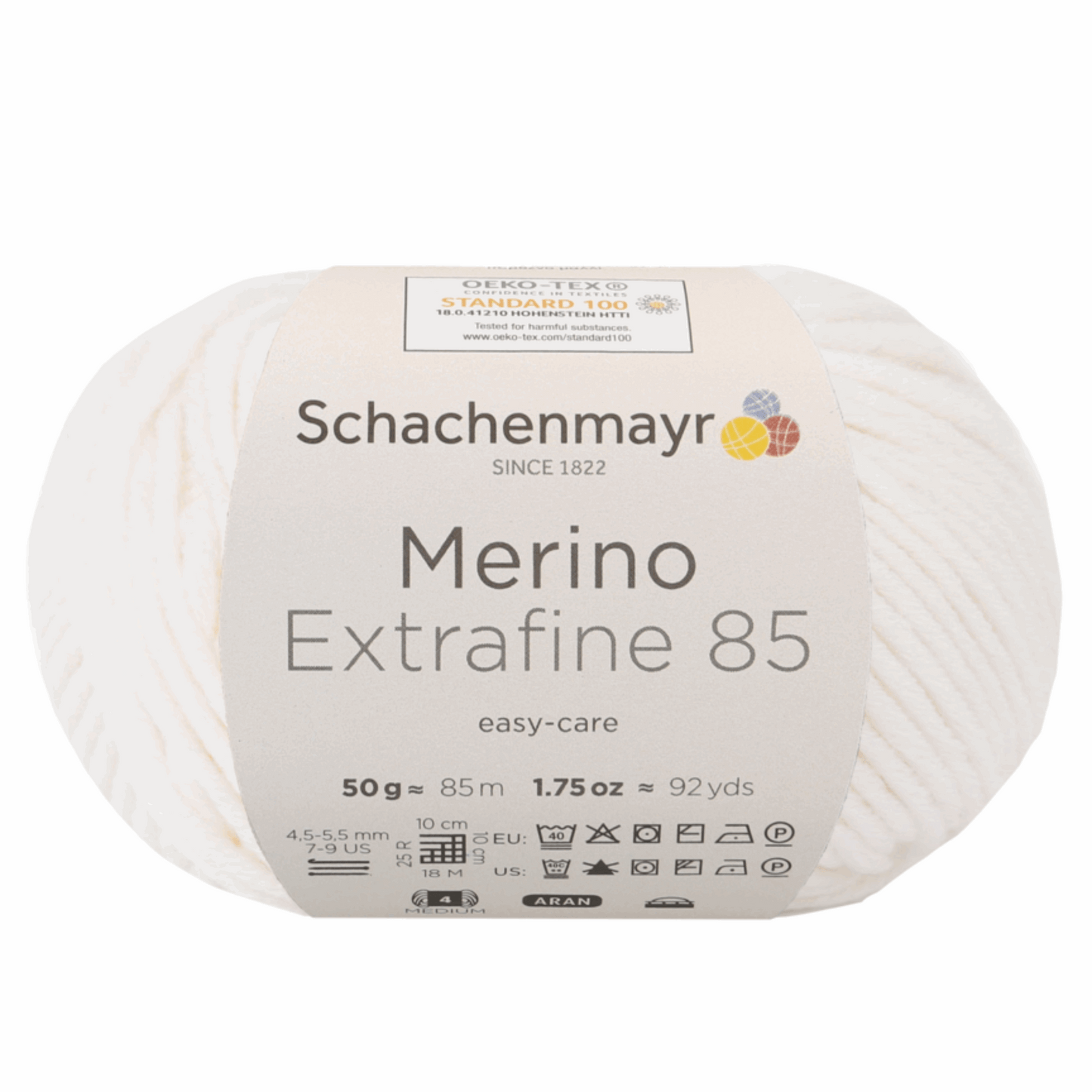 Schachenmayr Merino extrafine 85 50G, 90554, color white 201