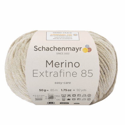 Schachenmayr Merino extrafine 85 50G, 90554, color beige mottled 206