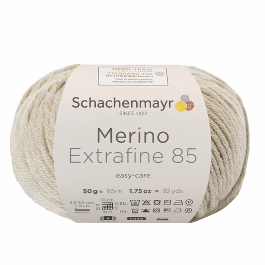 Schachenmayr Merino extrafine 85 50G, 90554, Farbe beige meliert 206