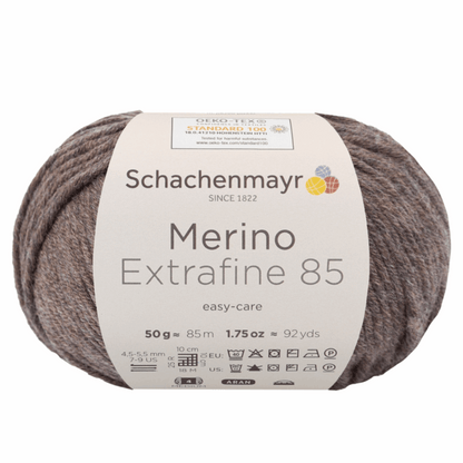 Schachenmayr Merino extrafine 85 50G, 90554, color mottled wood 214