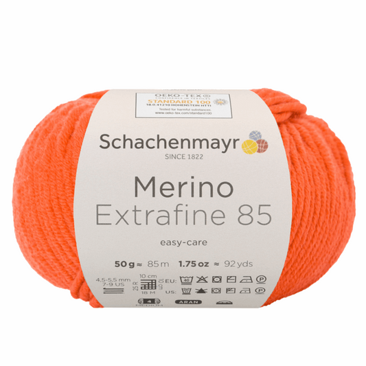 Schachenmayr Merino extrafine 85 50G, 90554, color orange 225