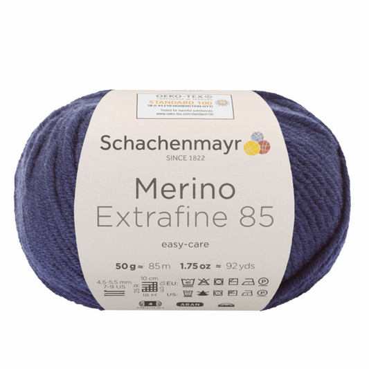 Schachenmayr Merino extrafine 85 50G, 90554, color marine 250