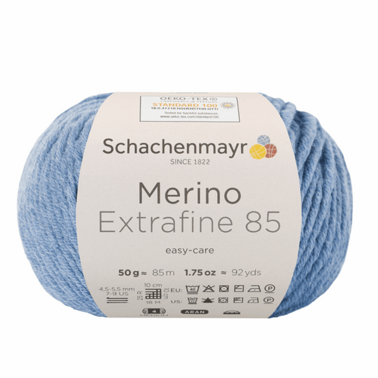 Schachenmayr Merino extrafine 85 50G, 90554, Farbe wolke meliert 256