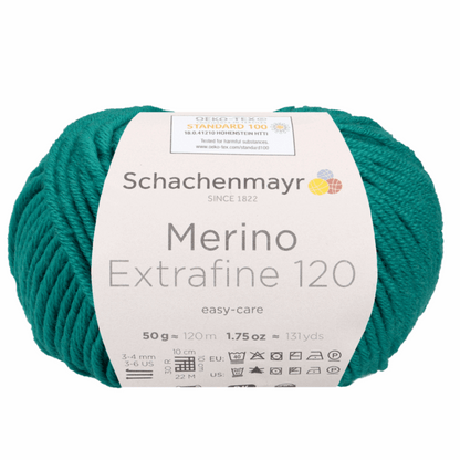 Schachenmayr Merino extrafine 85 50G, 90554, color emerald 277