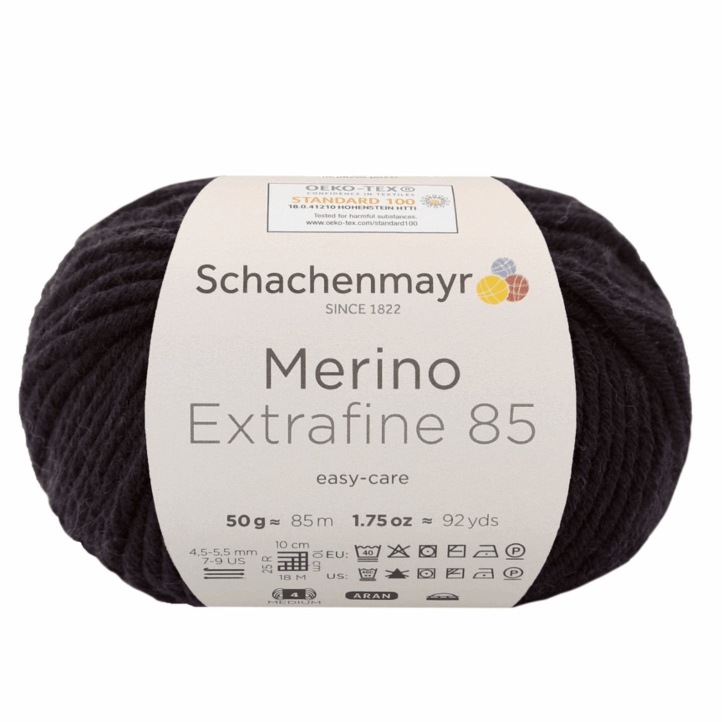 Schachenmayr Merino extrafine 85 50G, 90554, Farbe schwarz 299