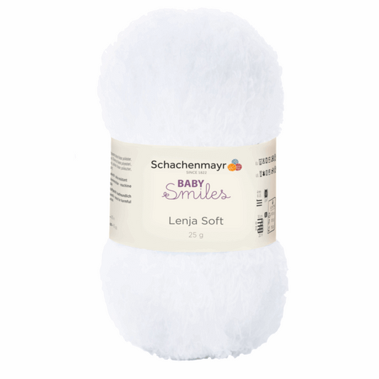 Schachenmayr Lenja soft 25g - Baby, 90560, color white 1001
